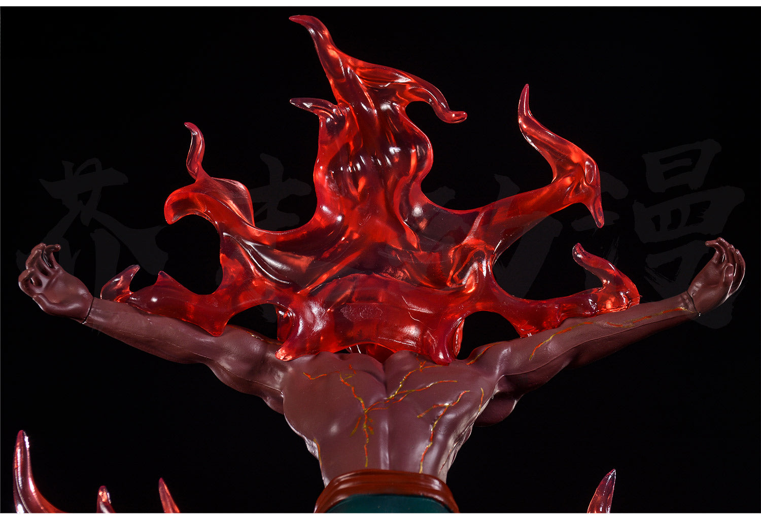 May Guy Action Figura - 31 cm de edición limitada | Pose dinámica con efectos y llamas de chakra