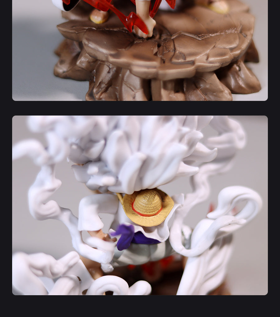 Luffy Gear 5動作小雕像 - 16厘米,具有火熱的效果 - 一件可收集的