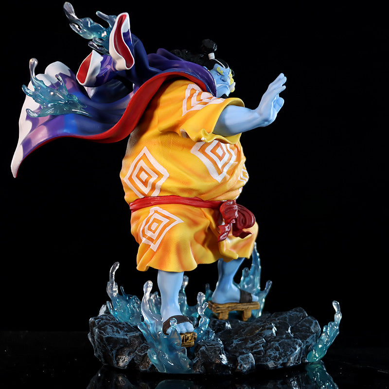 Estatueta de ação Jinbe - 31 cm com efeitos dinâmicos da água, edição limitada - colecionável de uma peça