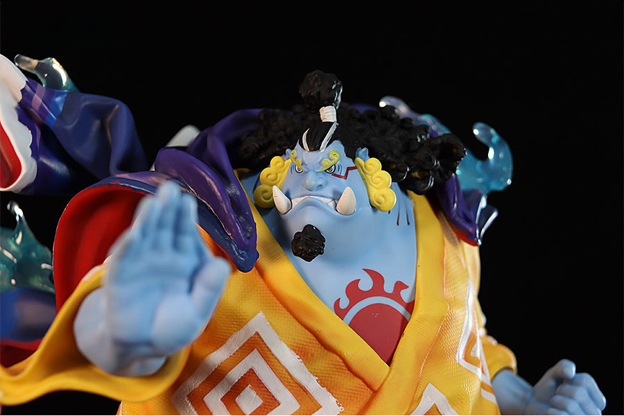 Estatueta de ação Jinbe - 31 cm com efeitos dinâmicos da água, edição limitada - colecionável de uma peça