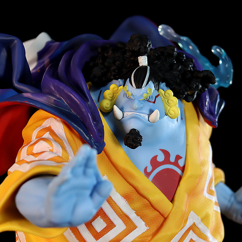 Estatueta de ação Jinbe - 31 cm com efeitos dinâmicos da água, edição limitada - colecionável de uma peça