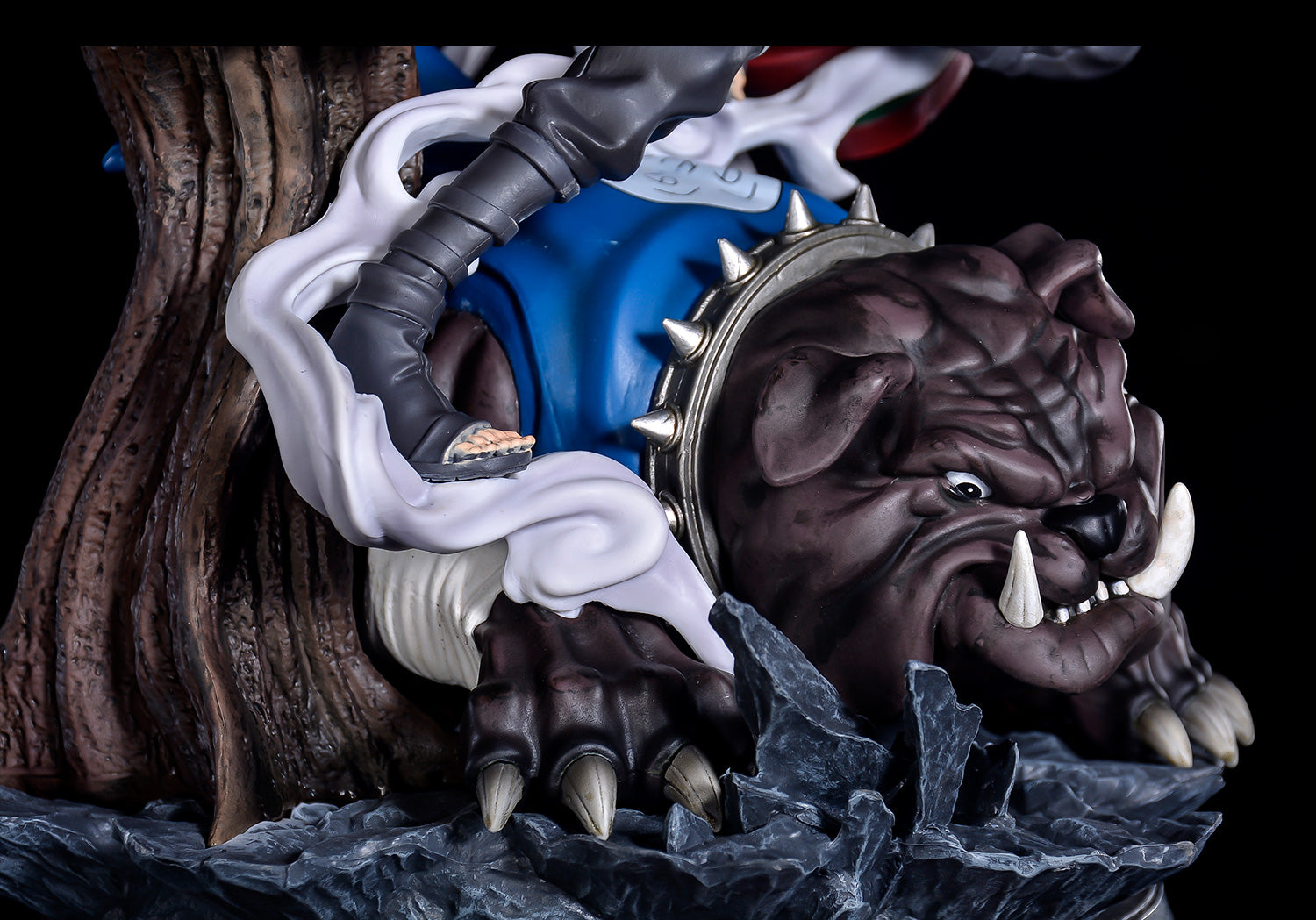 Figura de acción Kakashi Hatake - 41 cm | PVC premium con jutsu de invocación y perro