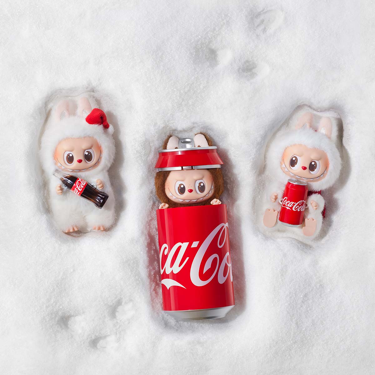 POP MART Labubu Coca-Cola Surprise Shake Plush Keychain – Holiday Edition