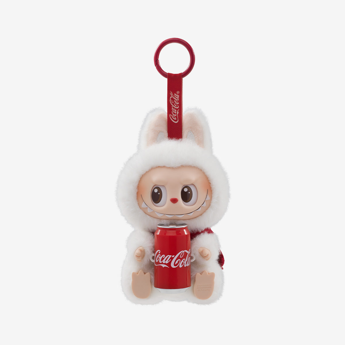 POP MART Labubu Coca-Cola Happy Factor Plush Keychain – The Monsters Series (17cm)