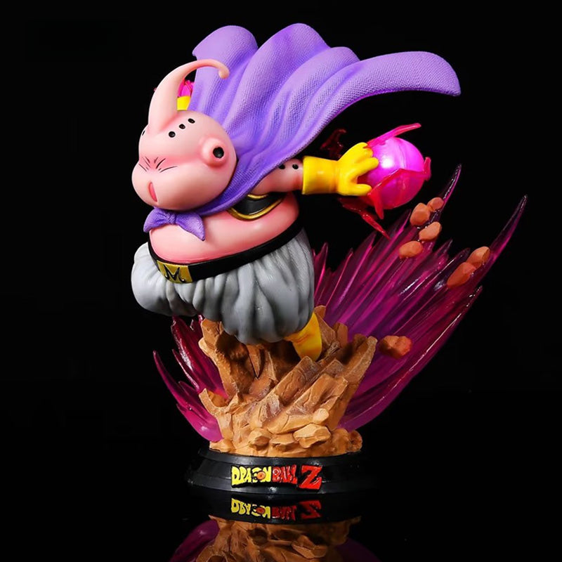 Dragon Ball Z Majin Buu Figura - 20 cm, 0.7 kg - pose impresionante con esfera de energía