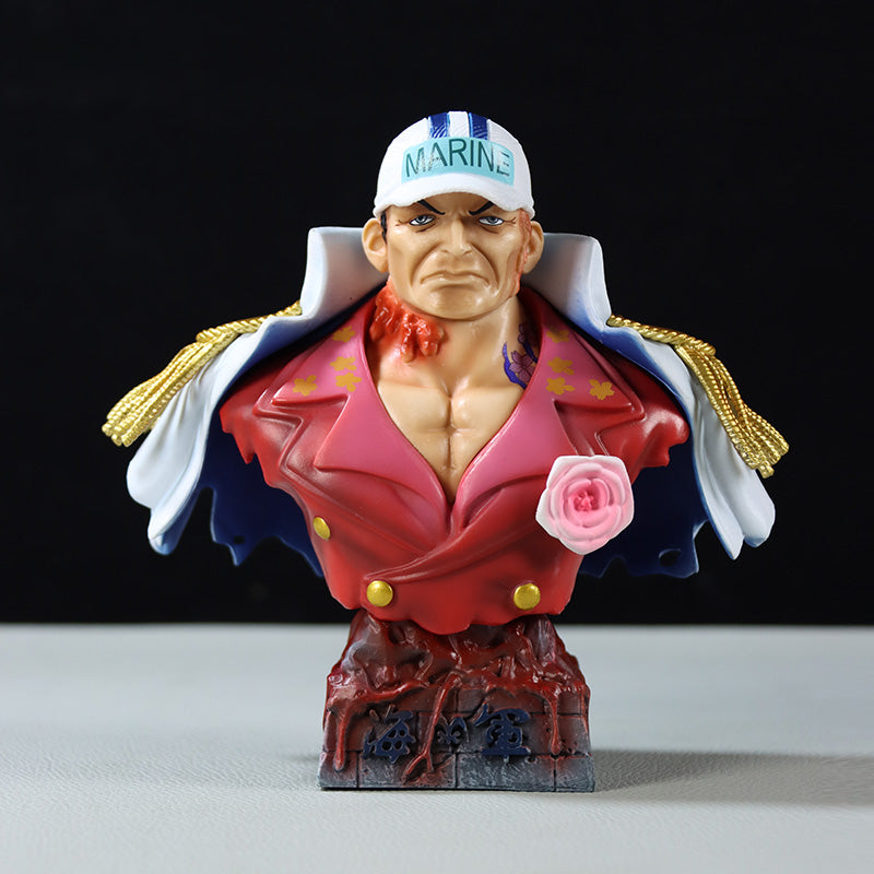 Conjunto de busto de almirantes marinhos - conjunto de 16 cm de 3 com uniformes detalhados - colecionável de uma peça