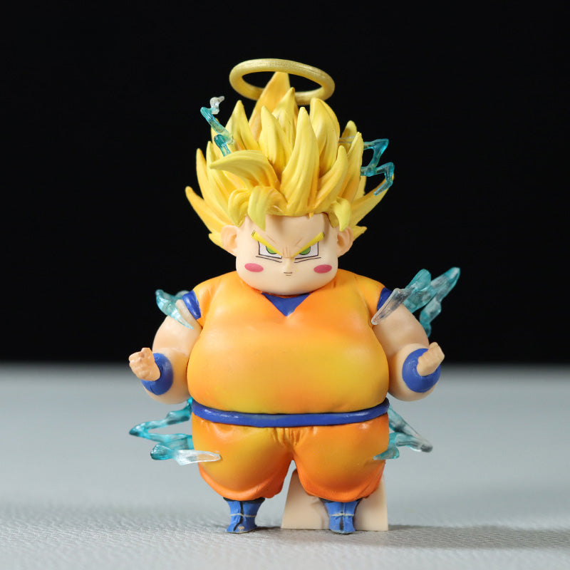 Dragon Ball Z Mini Vegeta y Goku Figures Set - 7.5cm, 0.1 kg - Transformación de Super Saiyan