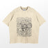 The Demon Slayer Tanjiro Water Breathing Washed Vintage T-Shirt features a dynamic black and white illustration of Tanjiro Kamado using his Water Breathing technique. Made from 260 GSM high-quality cotton, this anime streetwear piece has a slightly textured appearance.