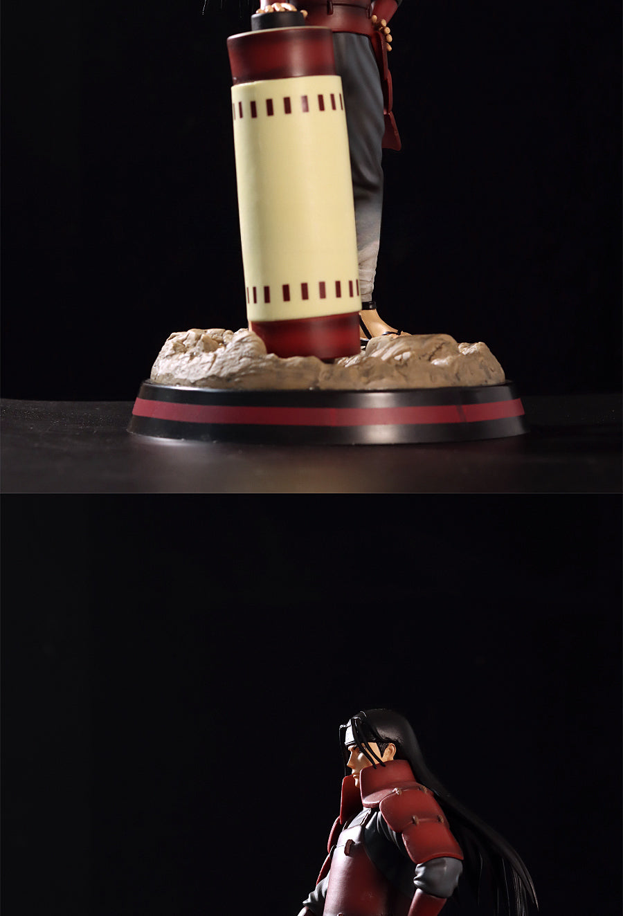 Figura de acción de Hashirama Senju - Edición de coleccionista de 28.5cm | Pose dinámica con base de rollos y efectos de chakra