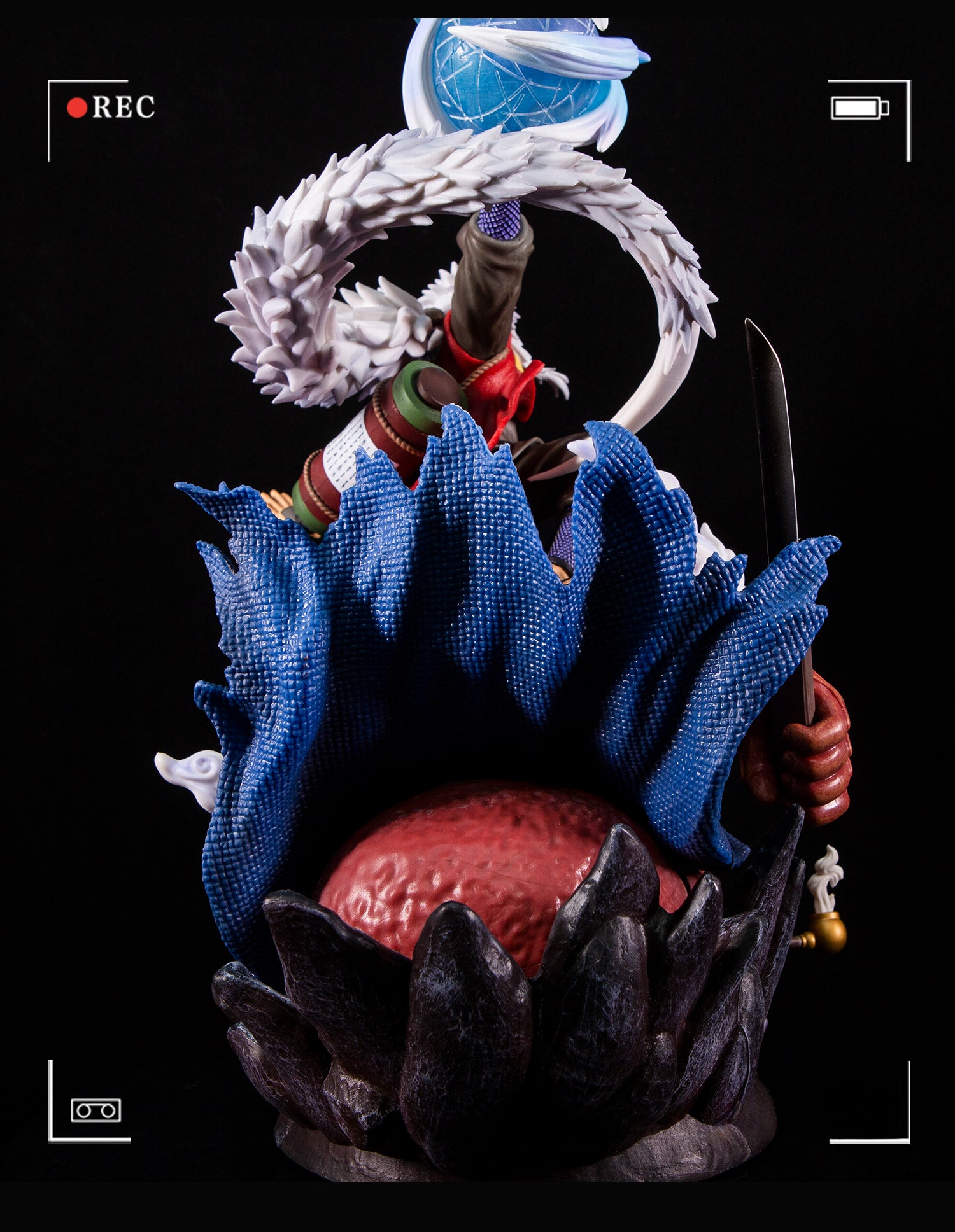 Figura de acción de Jiraiya - 38 cm | Cabezas intercambiables con jutsu de invocación y sapo sage pose