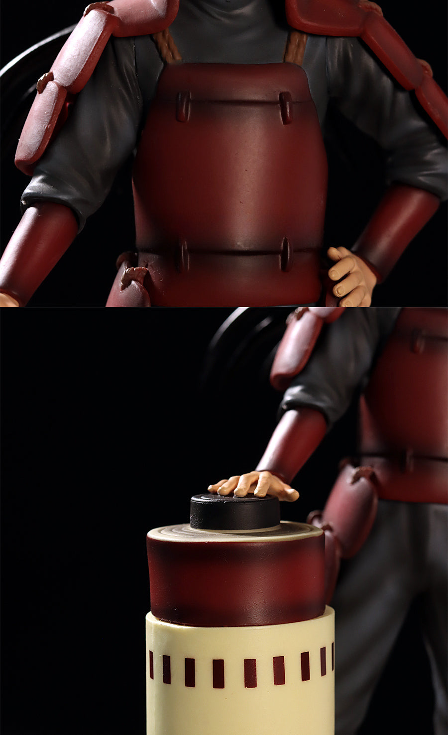 Figura de acción de Hashirama Senju - Edición de coleccionista de 28.5cm | Pose dinámica con base de rollos y efectos de chakra