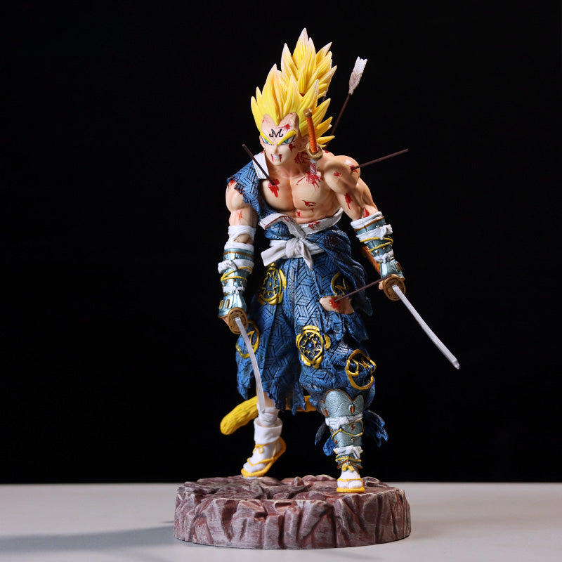 Figura coleccionable de Vegeta Samurai - Dragon Ball Z, 30 cm, Super Saiyan, alto detalle