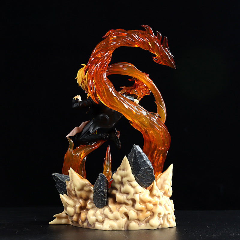 Figura de acción de Sanji - 22 cm con efectos ardientes, edición limitada - One Piece coleccionable