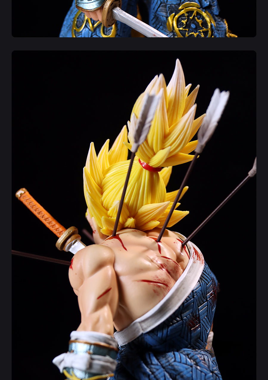 Figura coleccionable de Vegeta Samurai - Dragon Ball Z, 30 cm, Super Saiyan, alto detalle