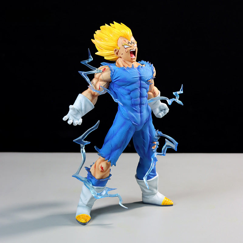 Vegeta Super Saiyan Figura coleccionable - Dragon Ball Z, 27 cm, alto detalle, pose de batalla