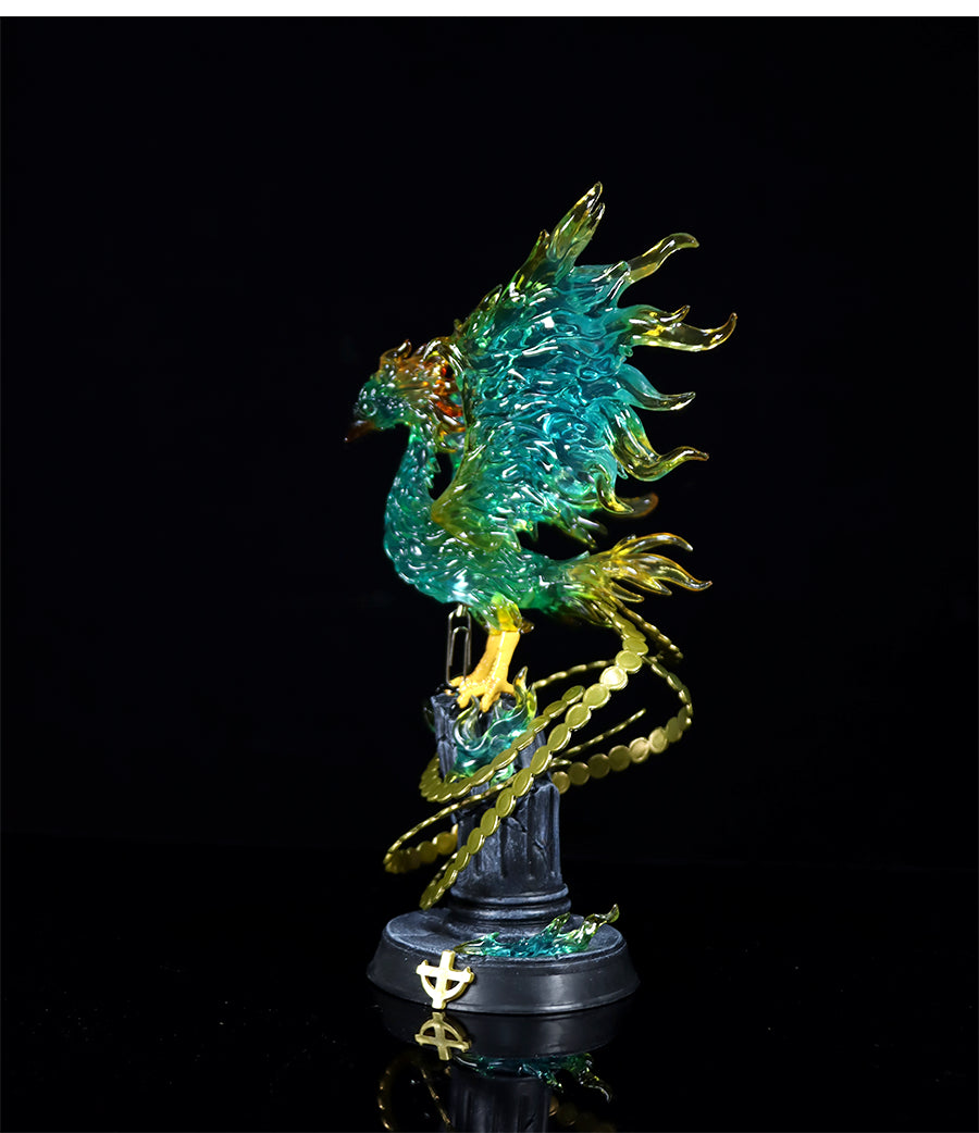 Marco Phoenix Ação estatueta - 27 cm com efeitos de fogo dinâmico e cadeia de moedas, edição limitada - colecionável de uma peça