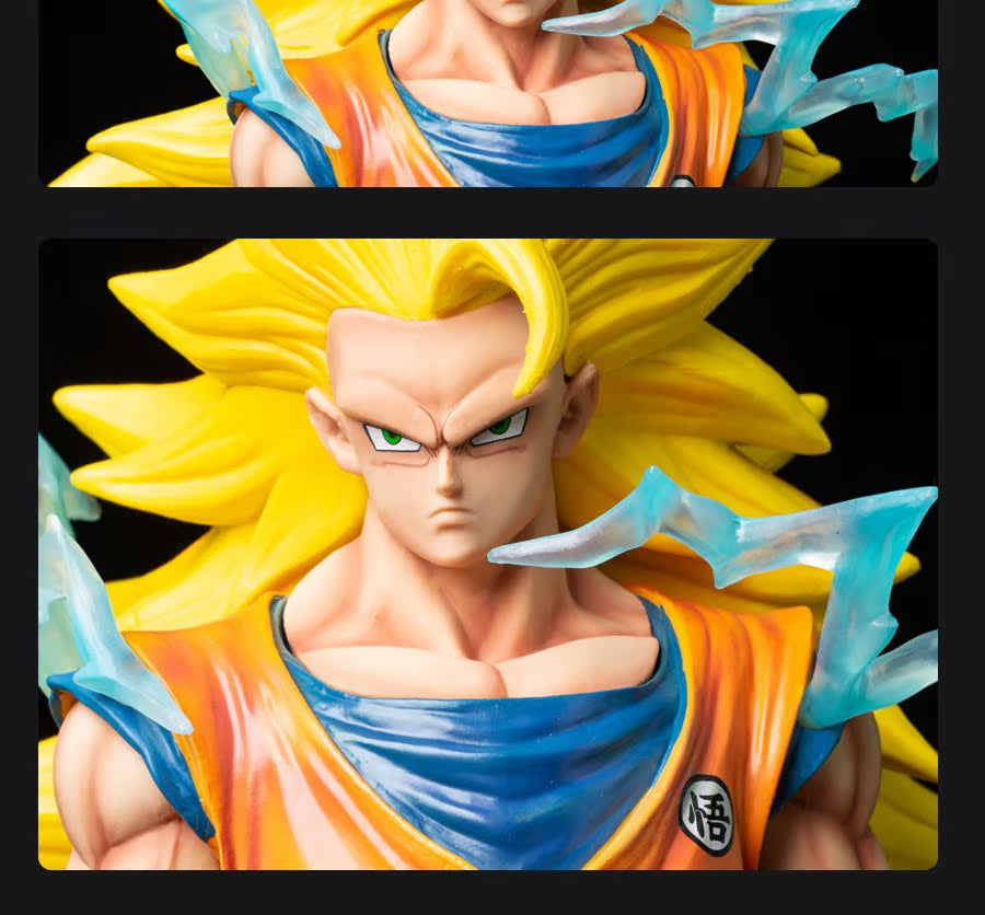 Dragon Ball Z Goku Angel Figura - 35 cm, 2 kg - Super Saiyan con halo