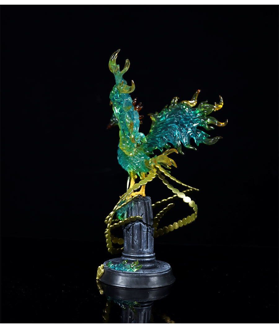 Marco Phoenix Ação estatueta - 27 cm com efeitos de fogo dinâmico e cadeia de moedas, edição limitada - colecionável de uma peça