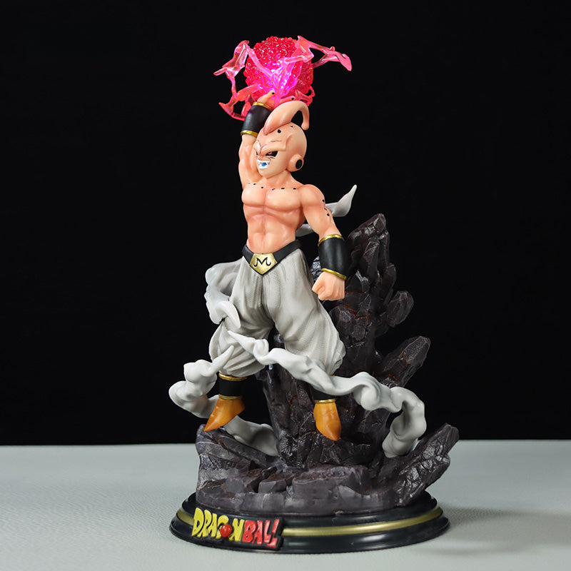 Majin Buu Dragon Ball Z Figura - 25 cm, Pose de acción dinámica, 0.75 kg coleccionable