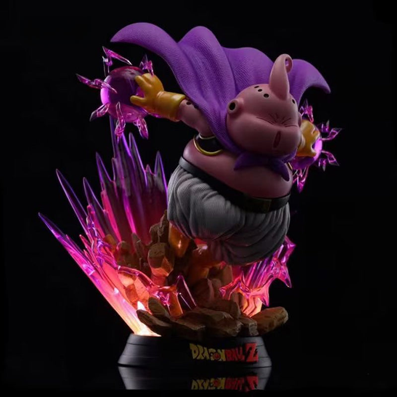 Dragon Ball Z Majin Buu Figura - 20 cm, 0.7 kg - pose impresionante con esfera de energía