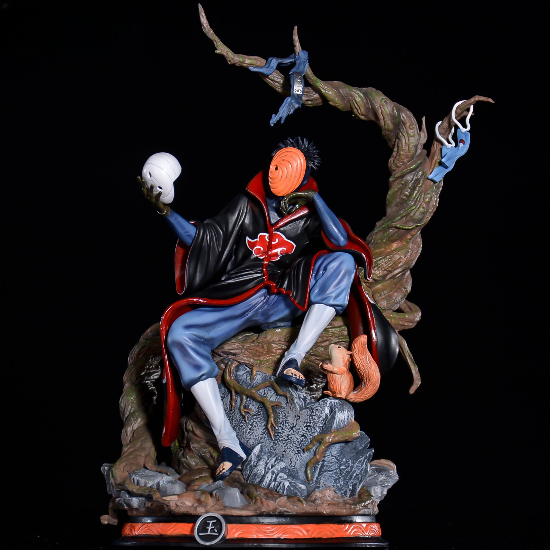 Tobi (Uchiha Obito) 액션 피겨 - 30cm | 아카츠키 | 탈착식 마스크 | 나루토 수집 가능