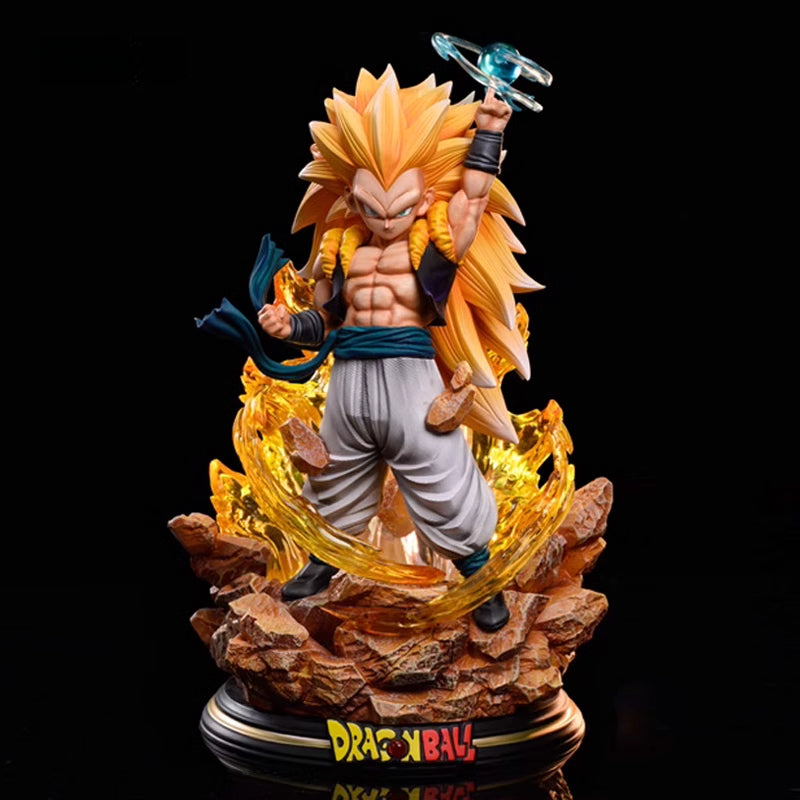 Dragon Ball Z Goku Super Saiyan Figura - 22 cm, 0.9 kg - pose dinámica con efecto energético