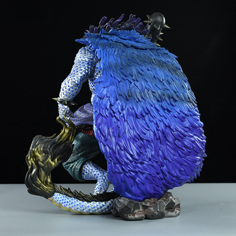 Kaido Dragon Transformation雕像 - 34厘米的動作人物,帶有詳細武器和尾巴,限量版 - 非常適合一件粉絲