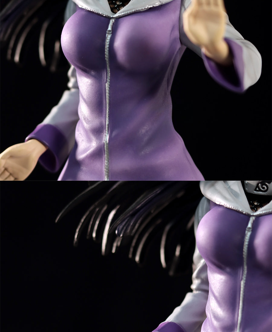 Figura de acción Hinata Hyuga - Edición de colección de 34 cm | Pose dinámica con base de efectos de chakra
