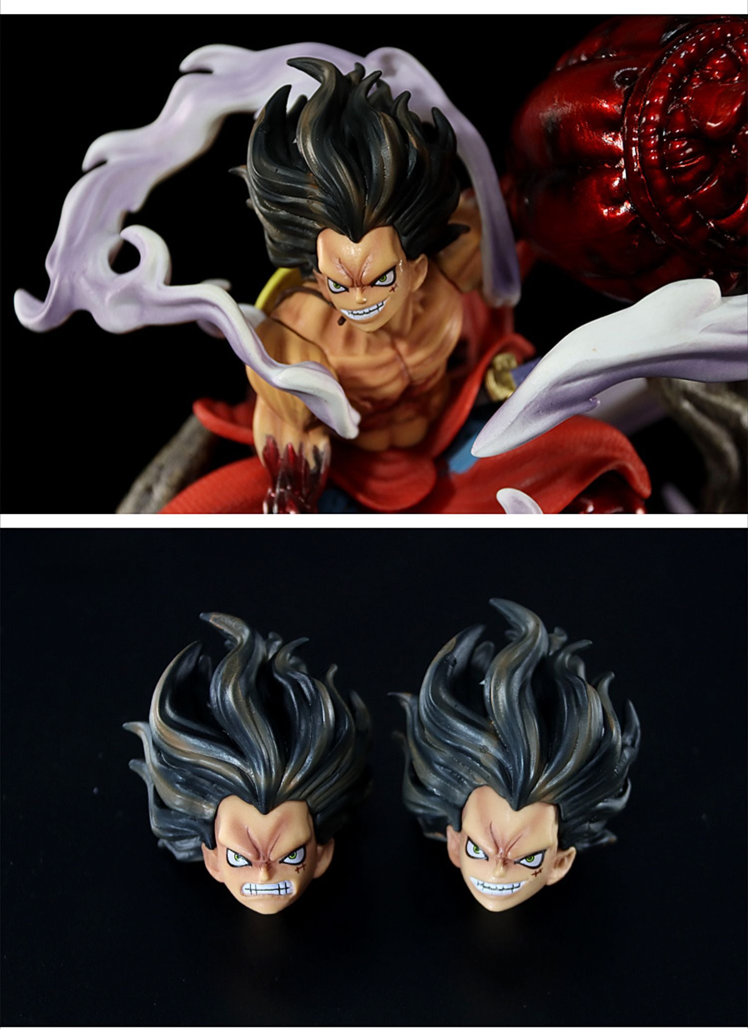 Luffy Gear 5動作小雕像 - 26厘米,具有火紅效果和動態基礎,限量版 - 一件可收集的