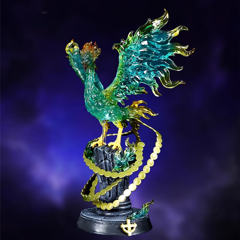 Marco Phoenix Ação estatueta - 27 cm com efeitos de fogo dinâmico e cadeia de moedas, edição limitada - colecionável de uma peça