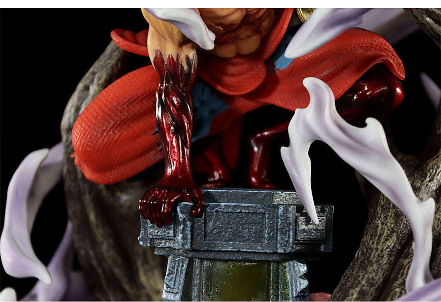 Luffy Gear 5動作小雕像 - 26厘米,具有火紅效果和動態基礎,限量版 - 一件可收集的