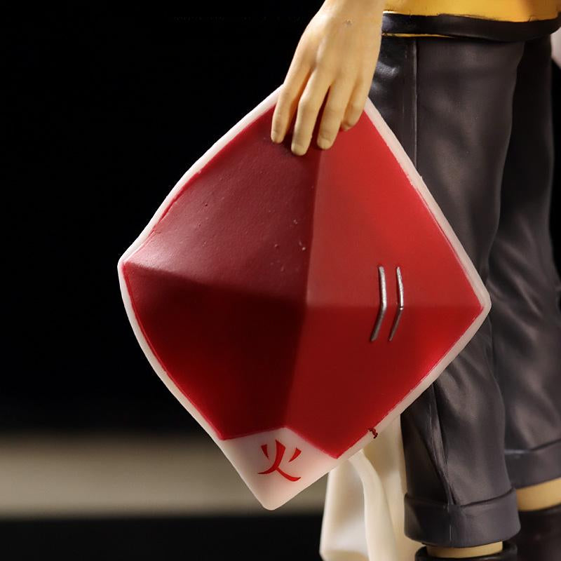 Séptimo Hokage Naruto Uzumaki Figura de acción - 28 cm Edición de colección | Pose dinámica con capa de hokage y bandera