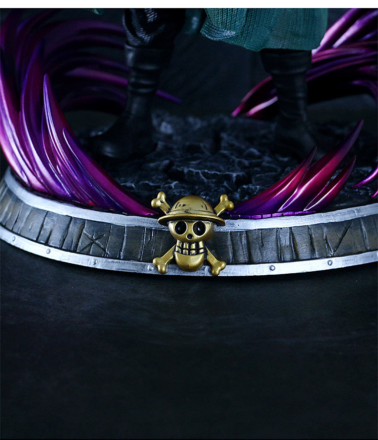 Figura de acción de Zoro - 38 cm con cabeza y manos intercambiables - una pieza coleccionable