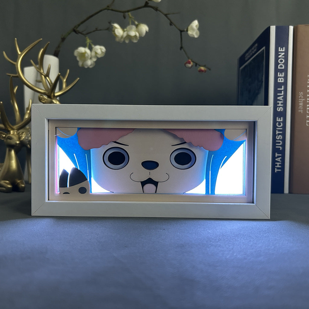 A Seakoff One Piece Anime Light Box displaying Tony Tony Chopper&