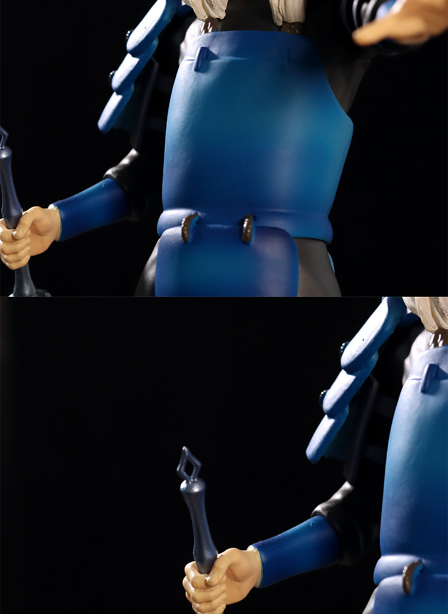 Tobirama Senju Acción Figura - Edición de 28 cm de colección | Pose dinámica con efectos de chakra y espada