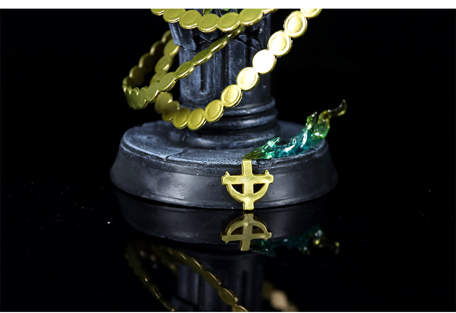 Marco Phoenix Ação estatueta - 27 cm com efeitos de fogo dinâmico e cadeia de moedas, edição limitada - colecionável de uma peça
