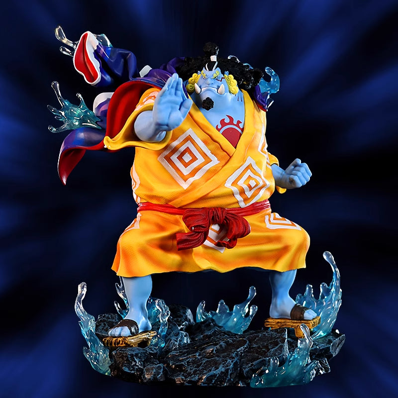Estatueta de ação Jinbe - 31 cm com efeitos dinâmicos da água, edição limitada - colecionável de uma peça
