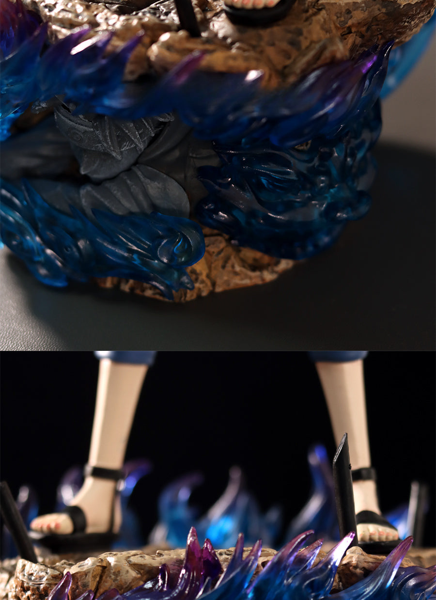 Figura de acción Hinata Hyuga - Edición de colección de 34 cm | Pose dinámica con base de efectos de chakra