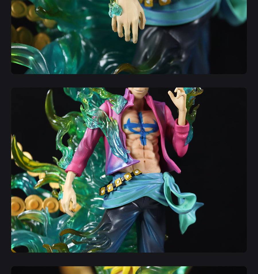 Figura Franky Action - 34 cm con efectos en llamas y detalles mecánicos, edición limitada - One Piece Coleccionable