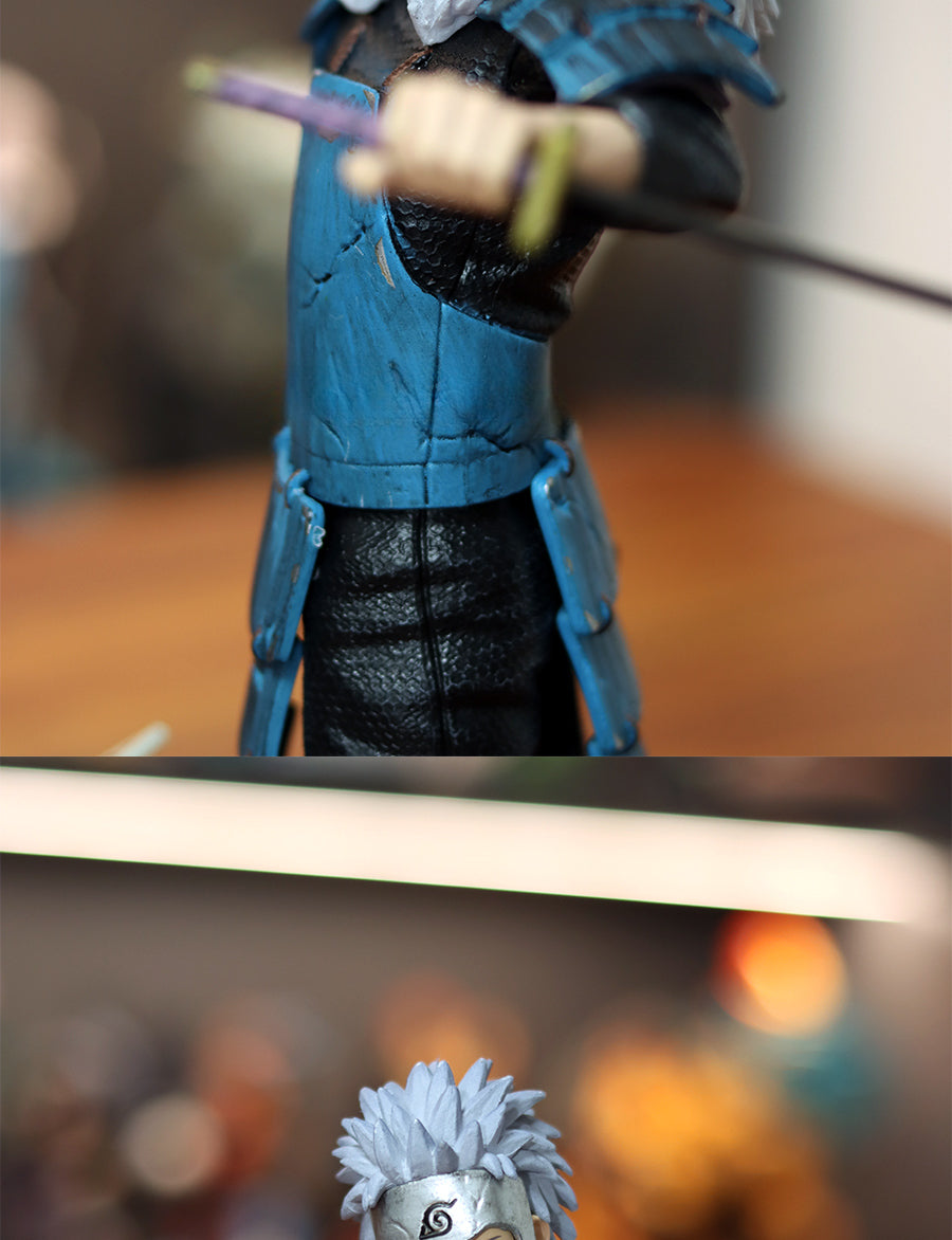 Figura de acción de Hashirama Senju - Edición de coleccionista de 37 cm | Pose dinámica con base de efecto de agua