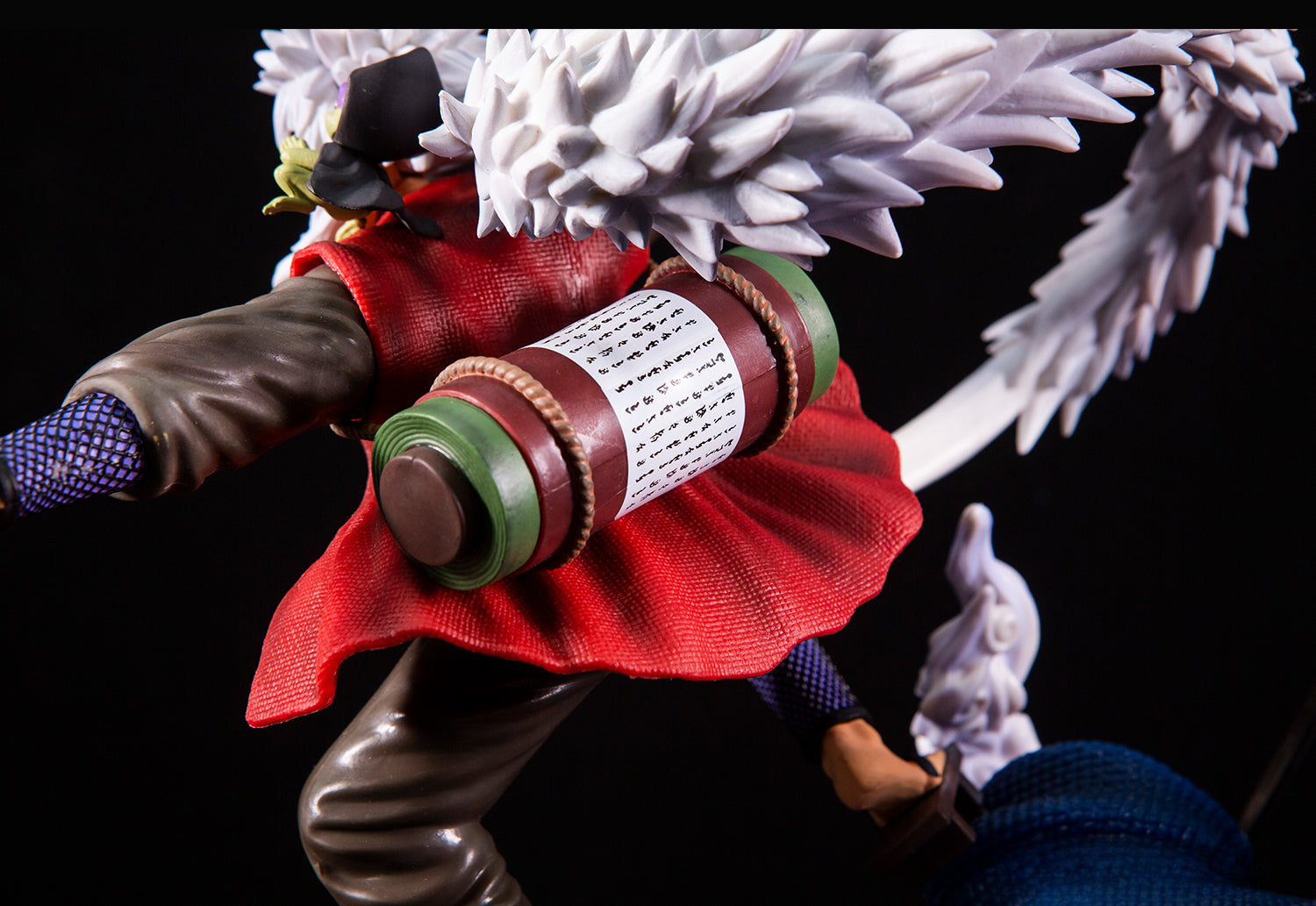 Figura de acción de Jiraiya - 38 cm | Cabezas intercambiables con jutsu de invocación y sapo sage pose