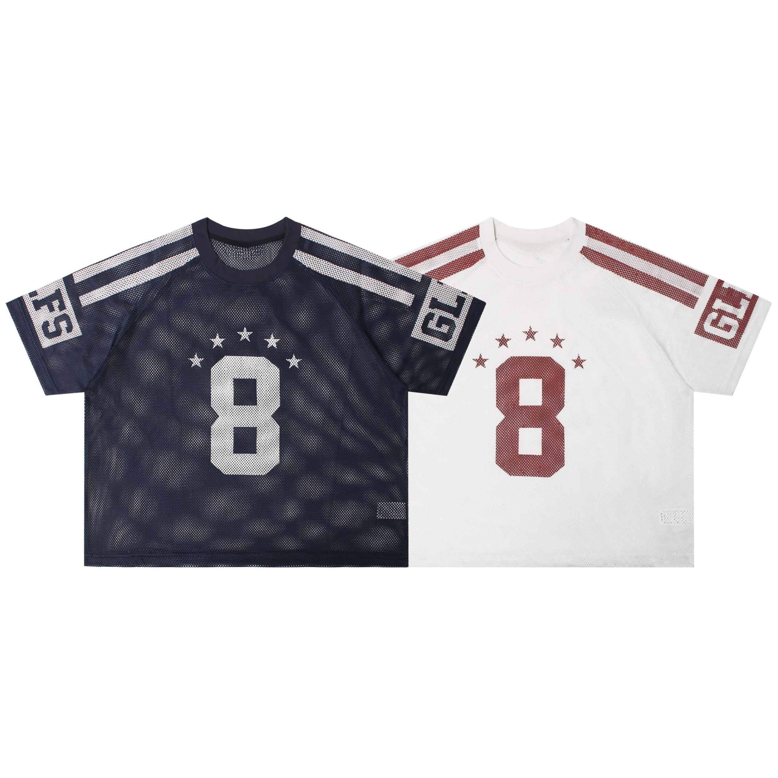 No.8 Varsity Mesh Jersey Oversized Streetwear | SEAKOFF – Seakoff
