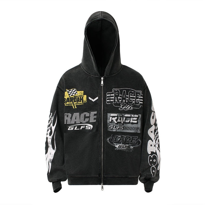 Racing Graphic Zip Hoodie | Streetwear Motorsport | SEAKOFF – Seakoff