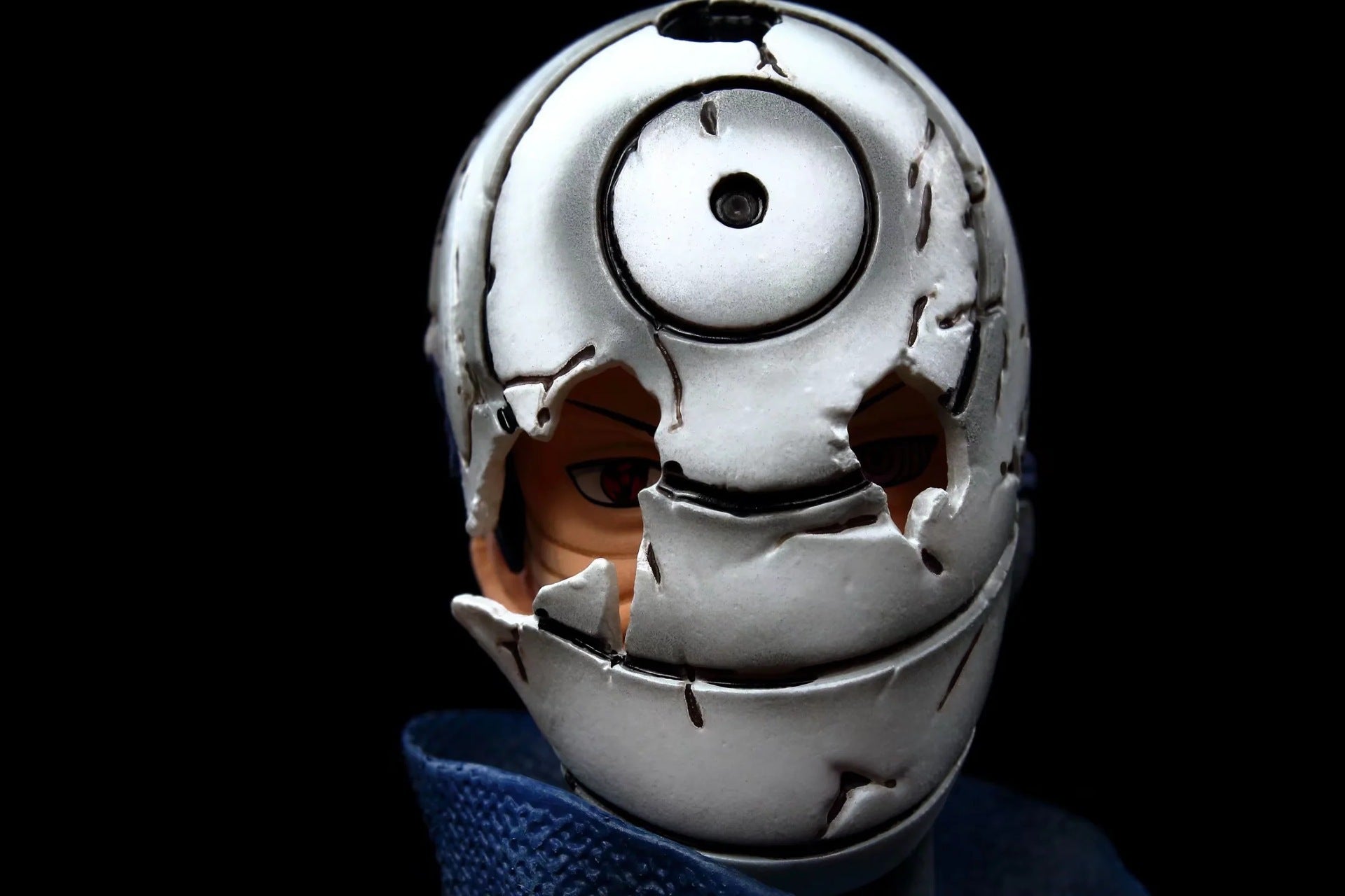 Busto de Uchiha Obito y Uchiha Madara - EDICIÓN DE COLECTOR DE 16 CM | Estatua de anime detallada con base de llamas