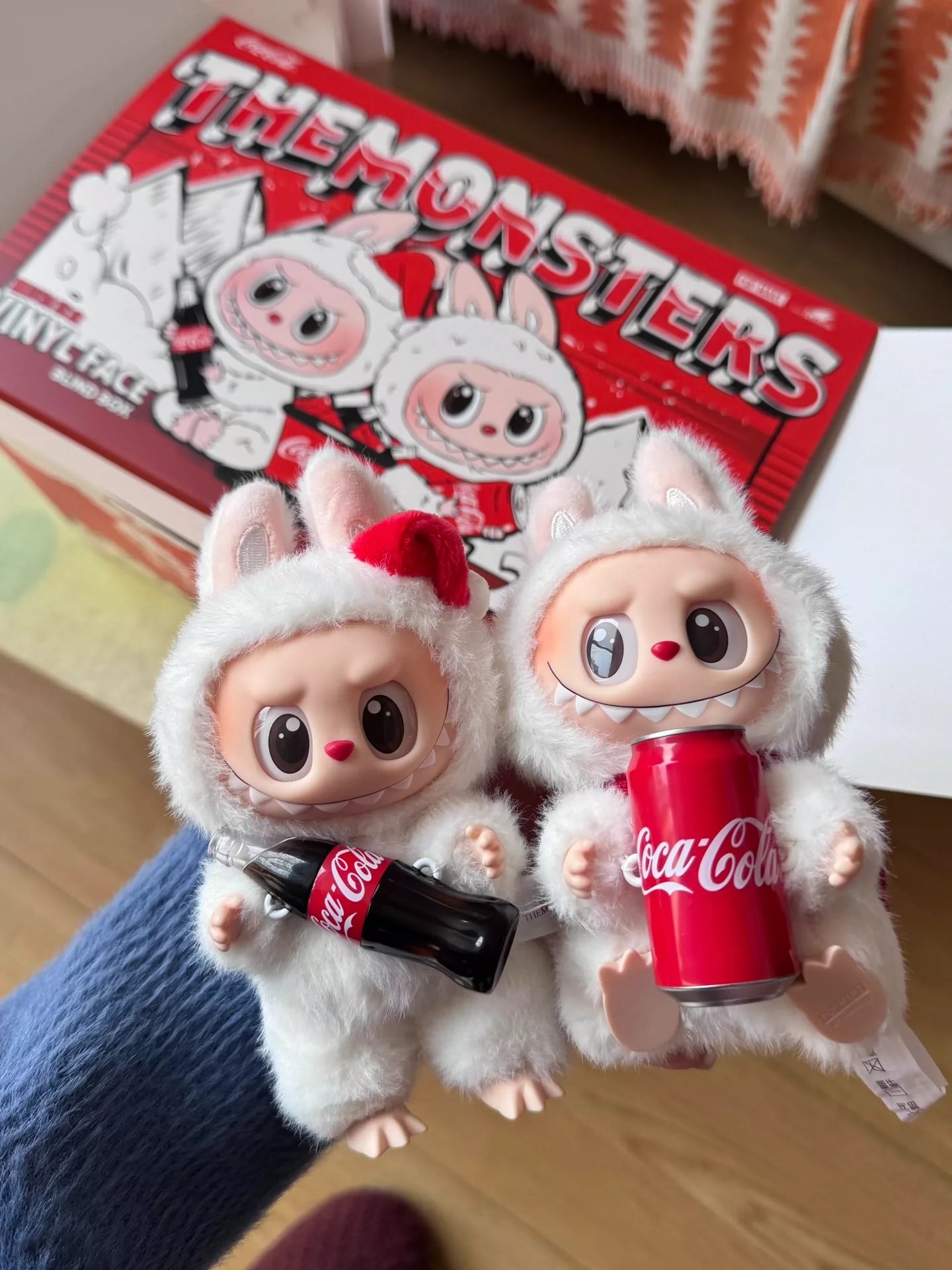 POP MART Labubu Coca-Cola Surprise Shake Plush Keychain – Holiday Edition