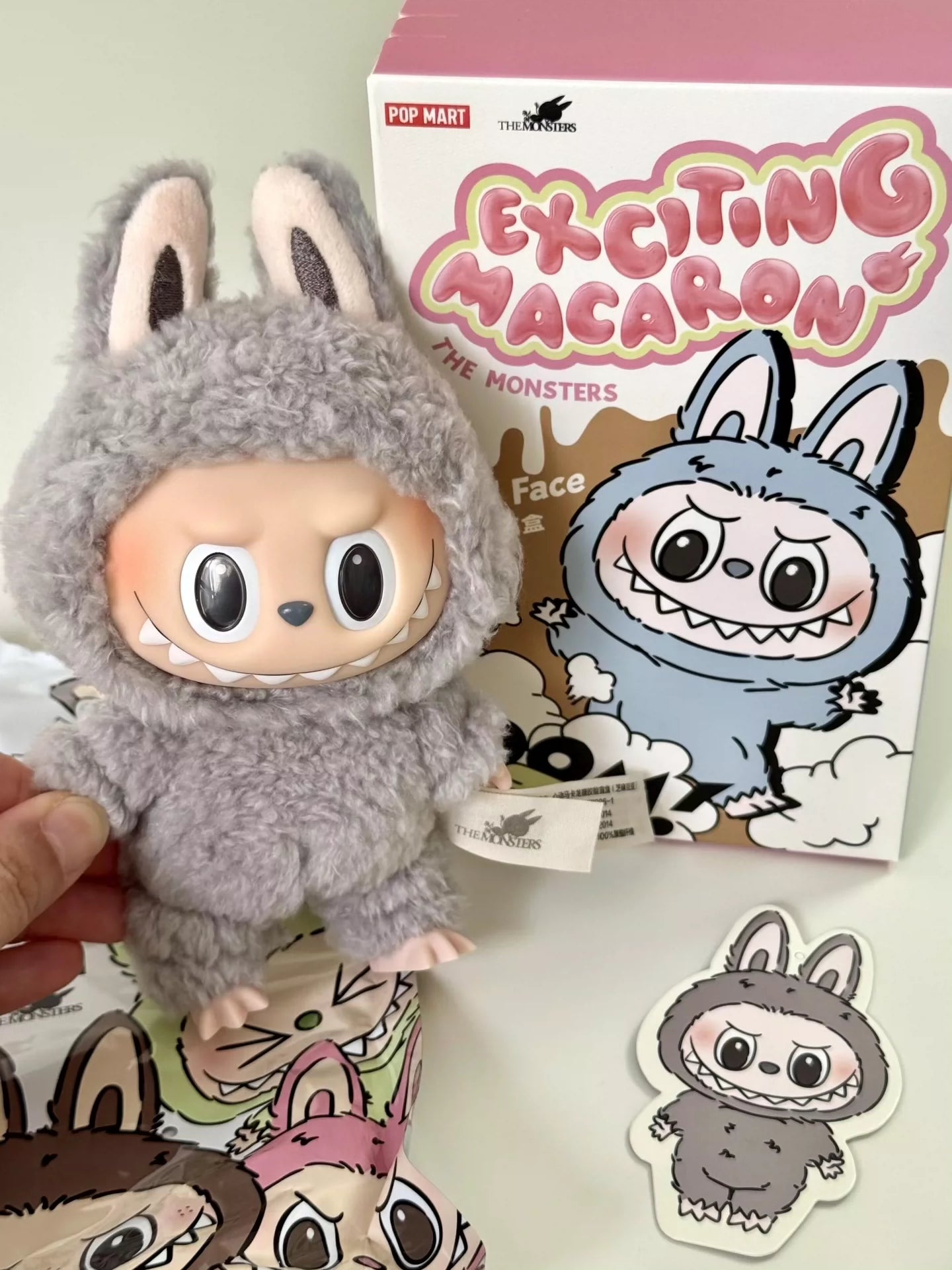 POP MART Labubu Sesame Bean Plush Keychain – The Monsters Series Vol. 1 Collectible