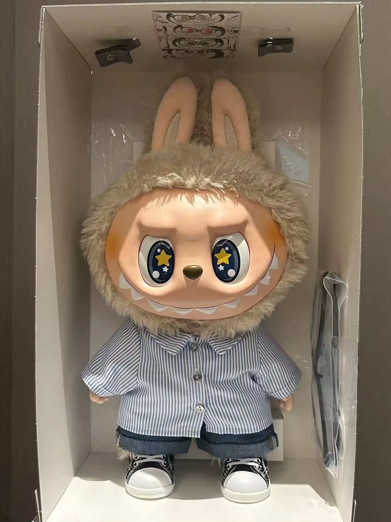 POP MART Labubu Flip With Me Plush Doll – Emotion-Switching Cotton Bunny (40cm)