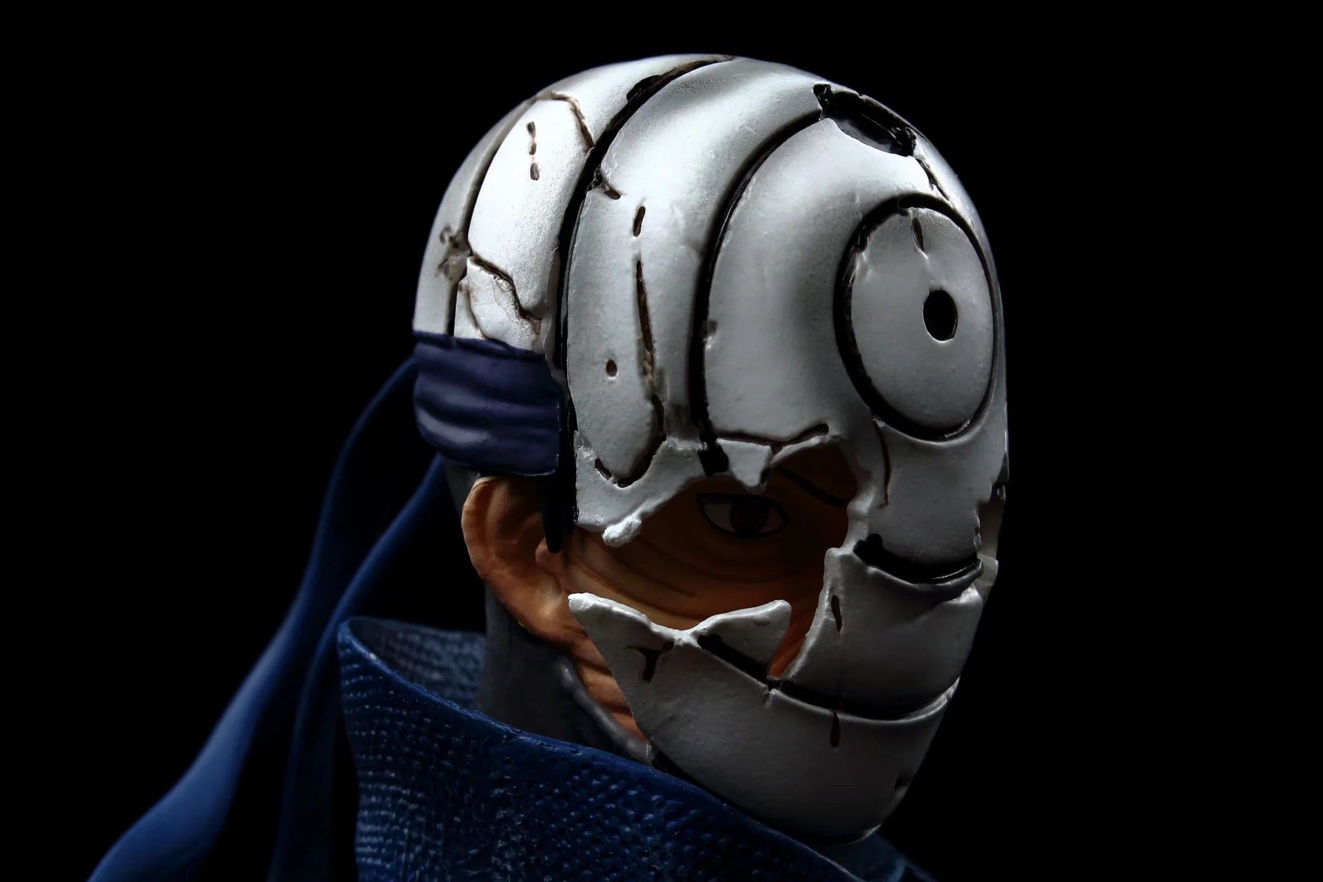 Busto de Uchiha Obito y Uchiha Madara - EDICIÓN DE COLECTOR DE 16 CM | Estatua de anime detallada con base de llamas