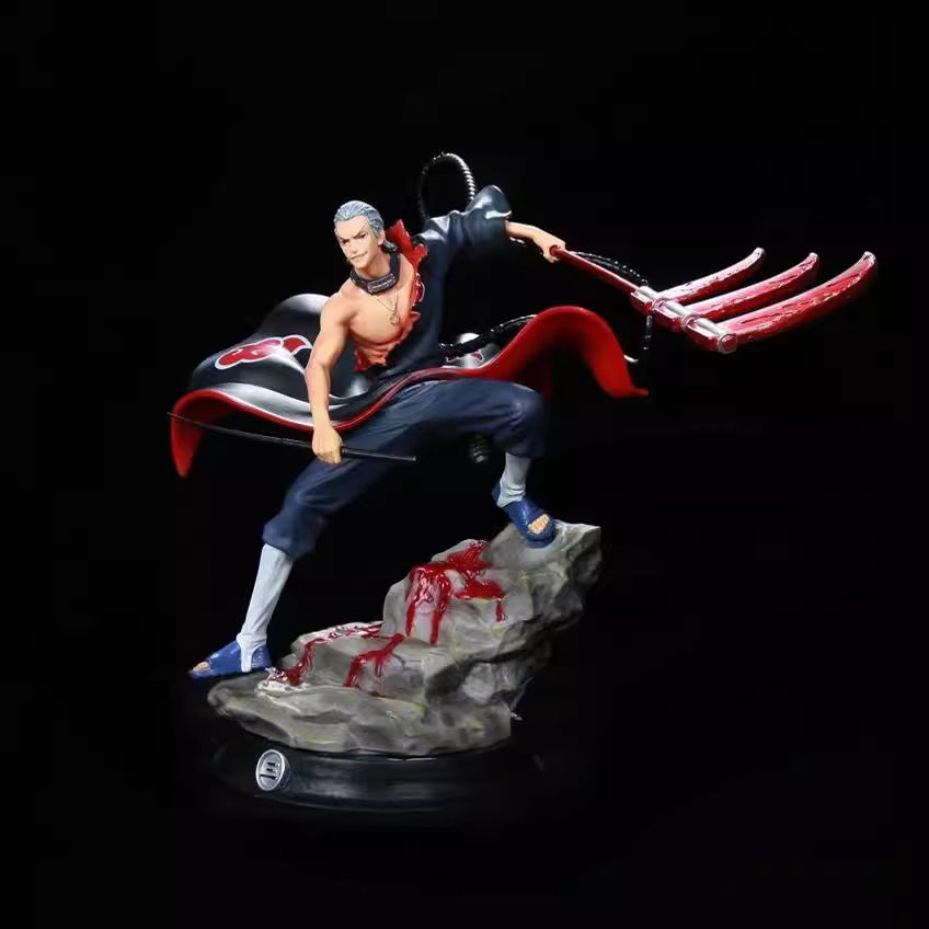 Figura de acción Hidan - Edición de 30 cm de colección | Estatua de anime detallada con armas y pose dinámica
