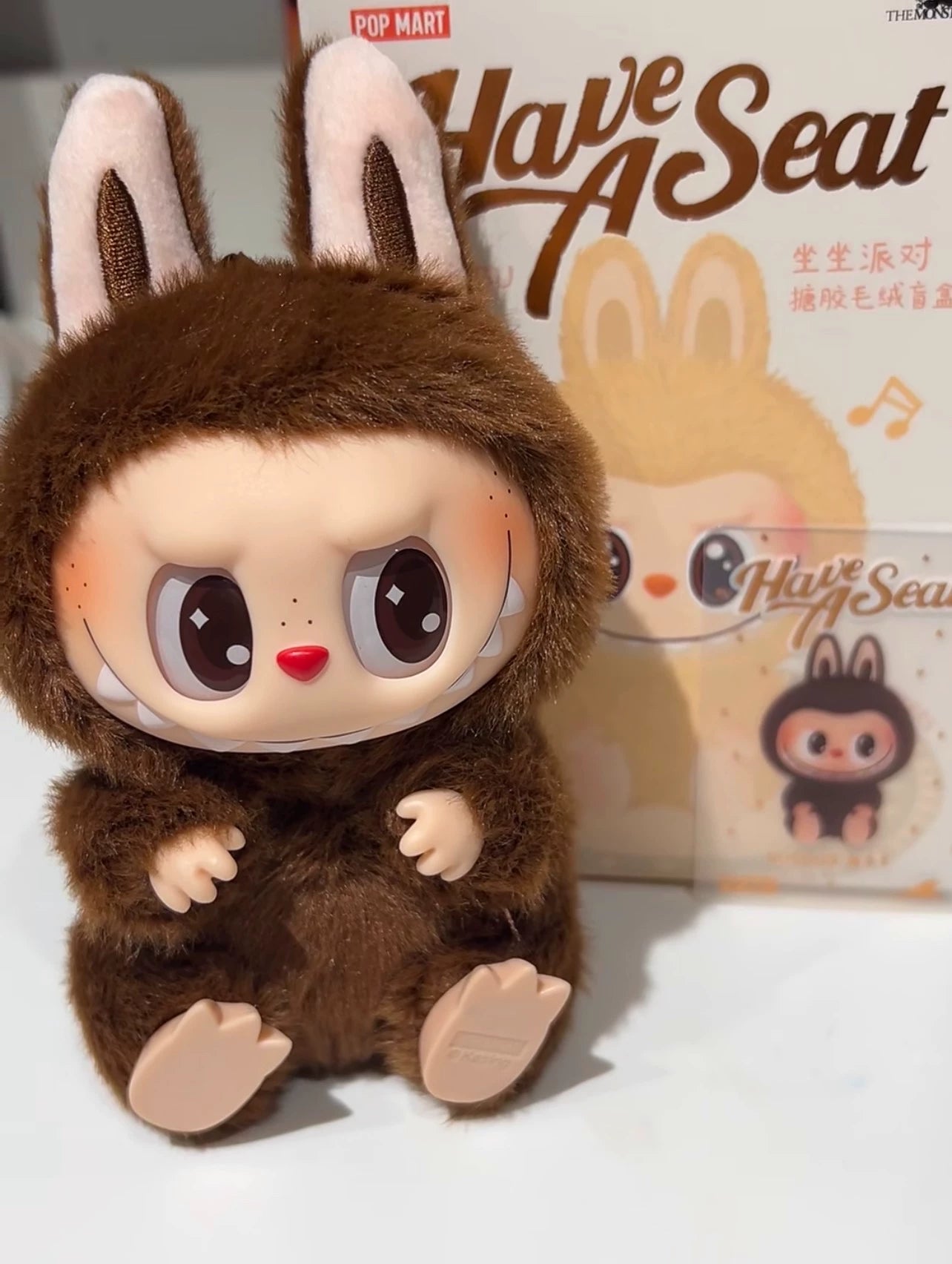 POP MART Labubu DUODUO Plush Keychain – The Monsters Series (15cm)